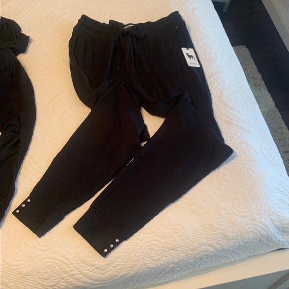 PJ Salvage Black Jumpsuit with Pearl Details - Picture 6 of 7